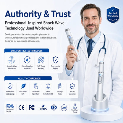 Deep Tissue Relief At Home | Ultrasonic Shock Wave Massager