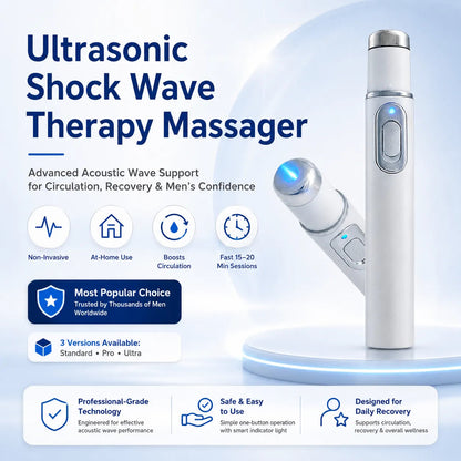 Deep Tissue Relief At Home | Ultrasonic Shock Wave Massager