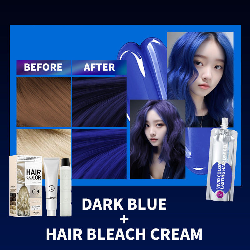 Hair Dye Gel + Hair Bleach Cream